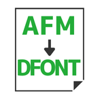 AFM to DFONT