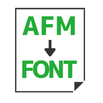 AFM to Font