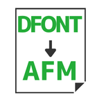 DFONT to AFM