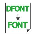 DFONT to Font