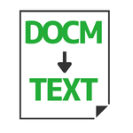 DOCM to Text