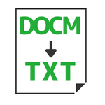 DOCM to TXT