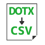 DOTX to CSV