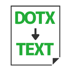 DOTX to Text