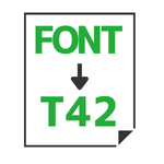 Font to T42