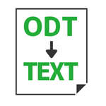 ODT to Text