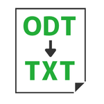 ODT to TXT