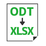 ODT to XLSX