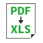 PDF to XLS