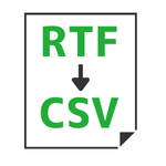 RTF to CSV