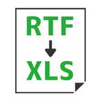 RTF to XLS