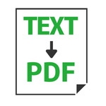 Text to PDF