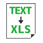 Text to XLS