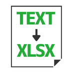 Text to XLSX