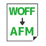WOFF to AFM