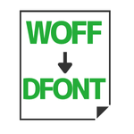 WOFF to DFONT