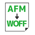 AFM→WOFF変換