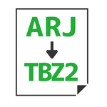 ARJ→TBZ2変換