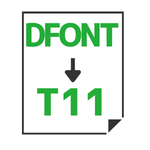 DFONT→T11変換