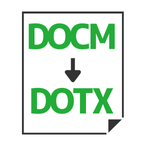 DOCM→DOTX変換