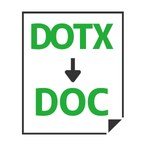 DOTX→DOC変換