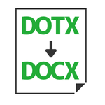 DOTX→DOCX変換