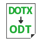DOTX→ODT変換