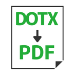 DOTX→PDF変換