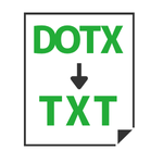 DOTX→TXT変換