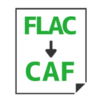 FLAC→CAF変換