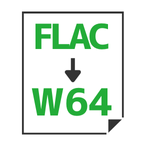 FLAC→W64変換