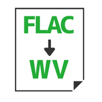 FLAC→WV変換