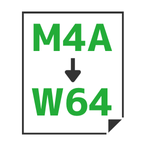 M4A→W64変換