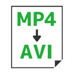 MP4→AVI変換