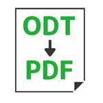 ODT→PDF変換