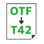 OTF→T42変換