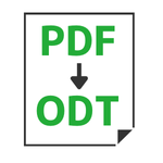 PDF→ODT変換