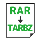 RAR→TAR.BZ変換