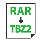 RAR→TBZ2変換