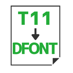 T11→DFONT変換