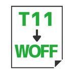 T11→WOFF変換
