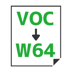 VOC→W64変換