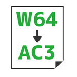 W64→AC3変換