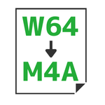 W64→M4A変換