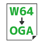 W64→OGA変換