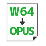 W64→OPUS変換
