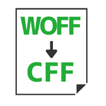 WOFF→CFF変換