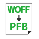 WOFF→PFB変換