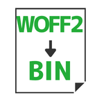 WOFF2→BIN変換