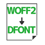 WOFF2→DFONT変換